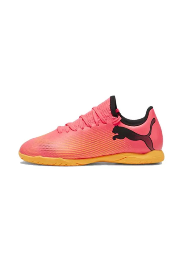 Zapatillas de fútbol sala Puma Future 7 Play T Naranja Infantil