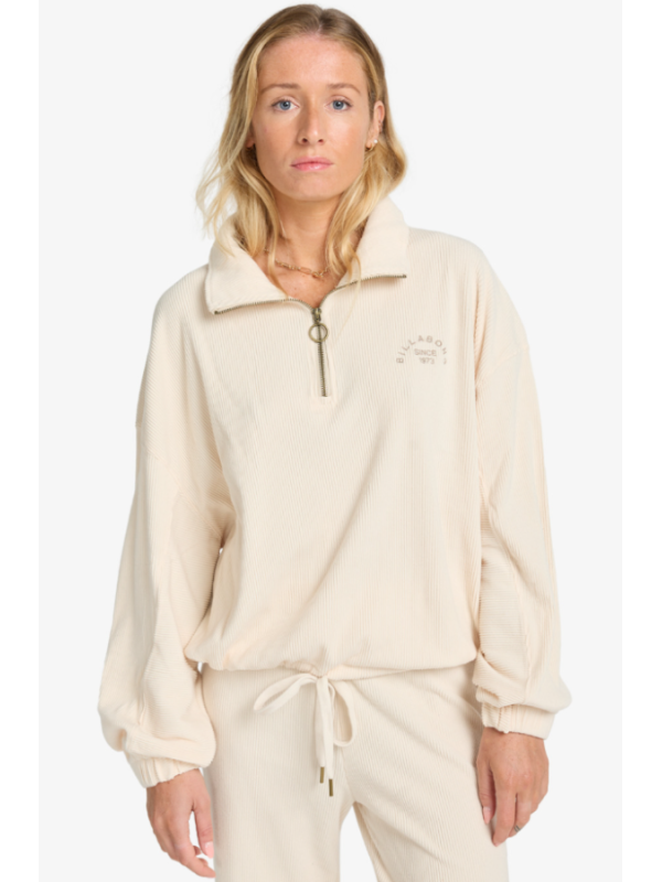 Coffee Time - Top de punto acanalado para mujer