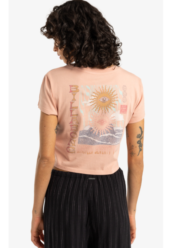 Vibes Around - Camiseta de manga corta para Mujer