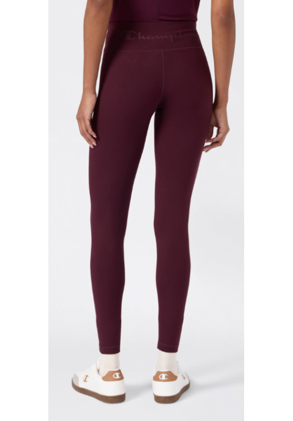 Leggings Mujer Largos Burdeos