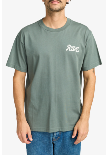 RVCA Logo - Camiseta de manga corta para Hombre Balsam Green