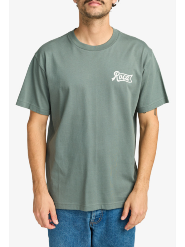 RVCA Logo - Camiseta de manga corta para Hombre Balsam Green