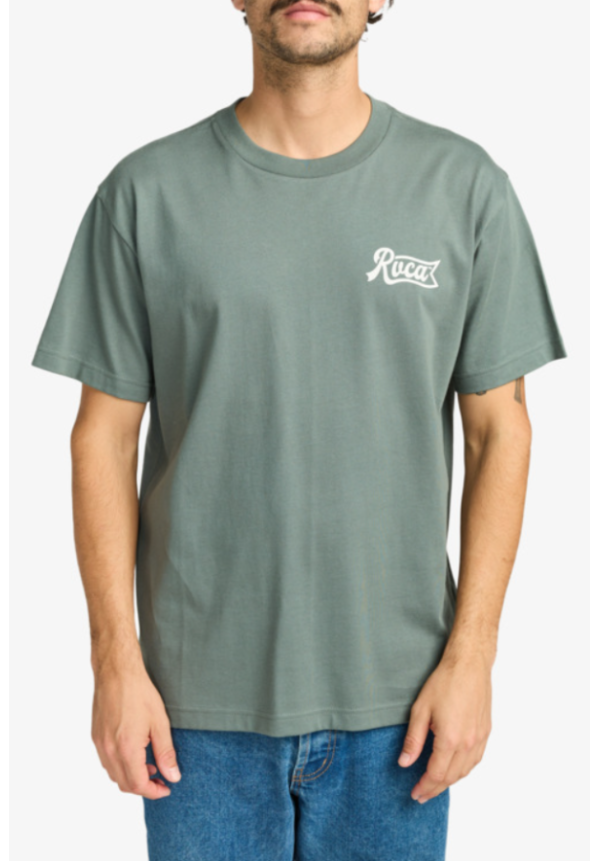 RVCA Logo - Camiseta de manga corta para Hombre Balsam Green