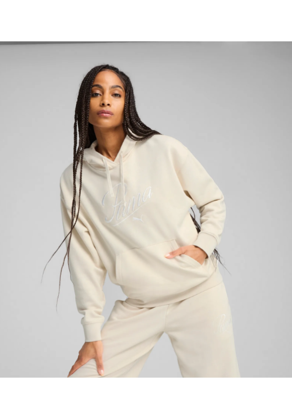 Sudadera con capucha ESS SCRIPT Comfort para mujer