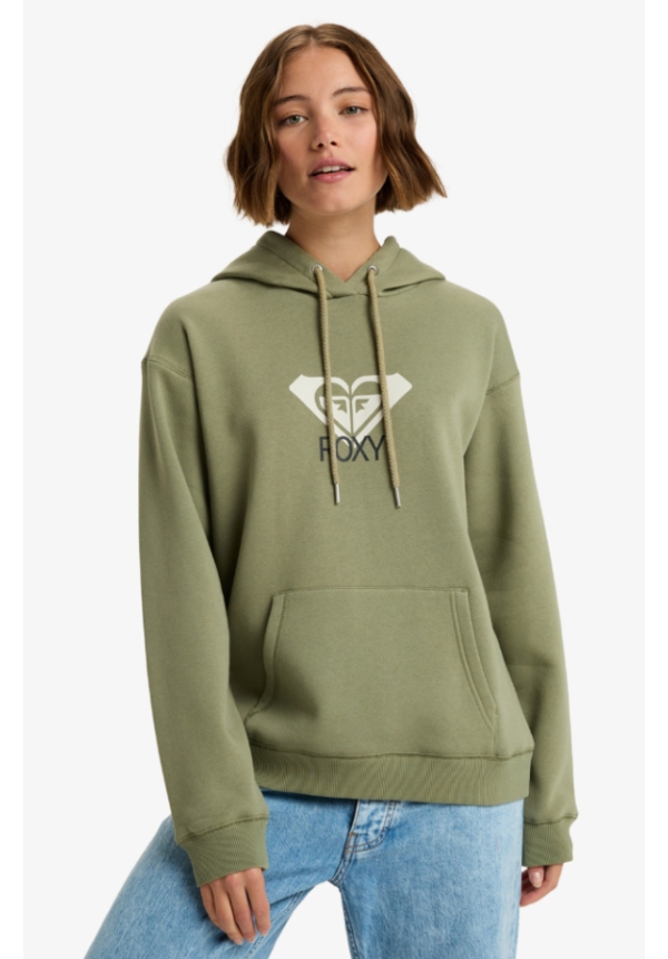 Surf Stoked Brushed Art - Sudadera con capucha para mujer