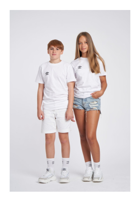 Camiseta Umbro Wardrobe Small Logo White Junior