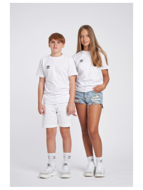 Camiseta Umbro Wardrobe Small Logo White Junior