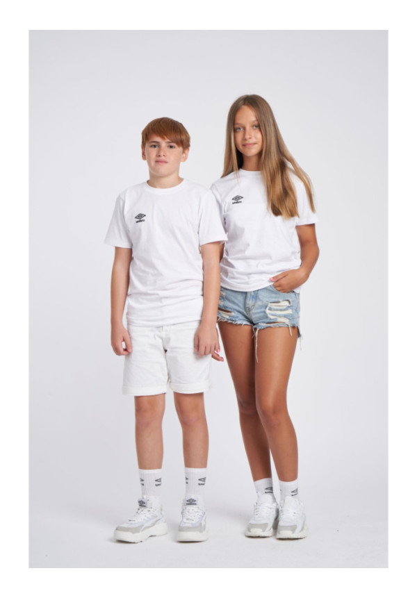 Camiseta Umbro Wardrobe Small Logo White Junior