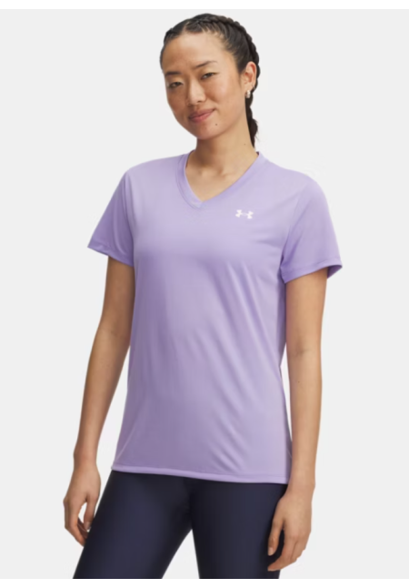 Camiseta de manga corta con cuello de pico UA Tech™ para mujer