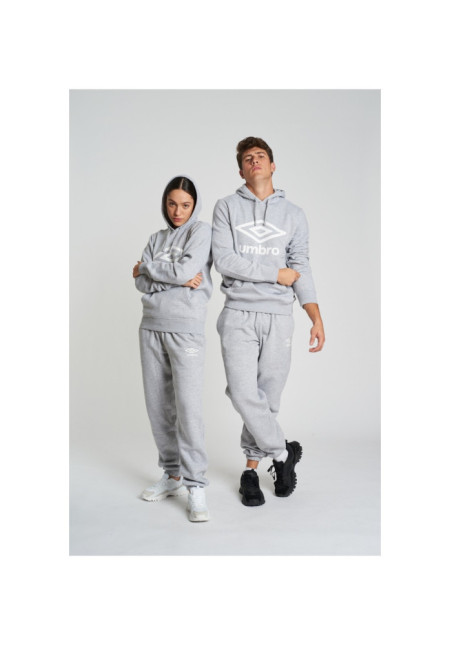 Pantalón Umbro Fleece Jogger Grey Marl / White