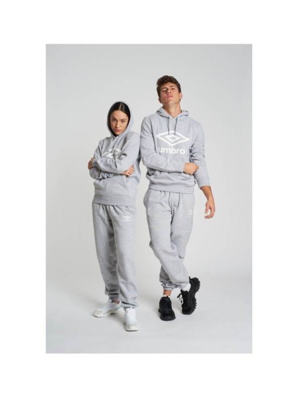 Pantalón Umbro Fleece Jogger Grey Marl / White