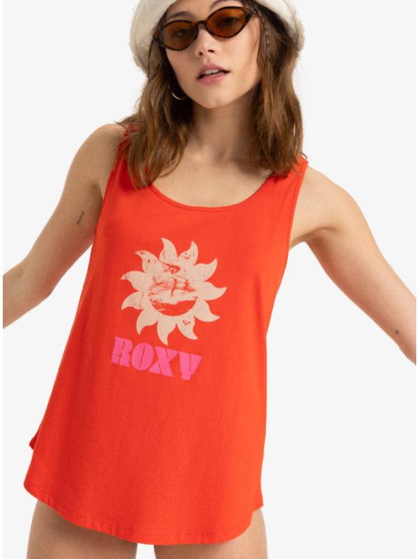 Surfclassic - Camiseta sin Mangas para Mujer Poppy Red