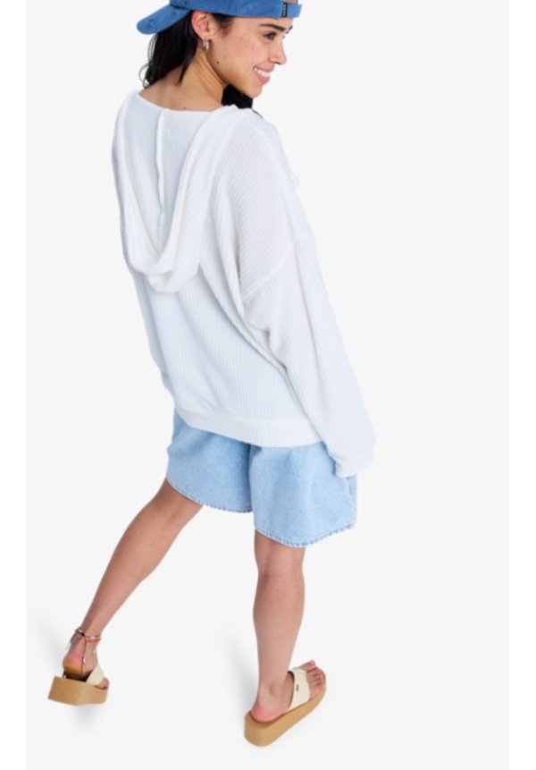 Ocean Drive - Sudadera oversize con capucha para mujer