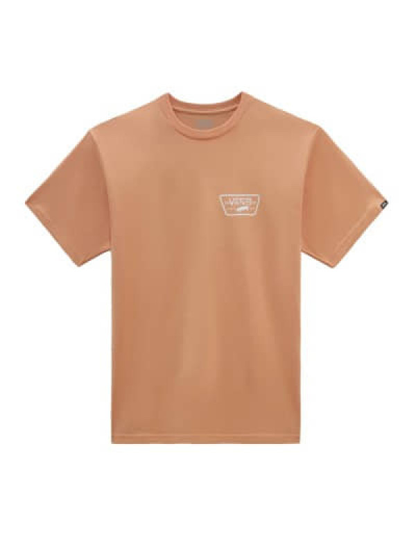 Camiseta Vans Full Patch Back Ss Tee Copper Tan-White