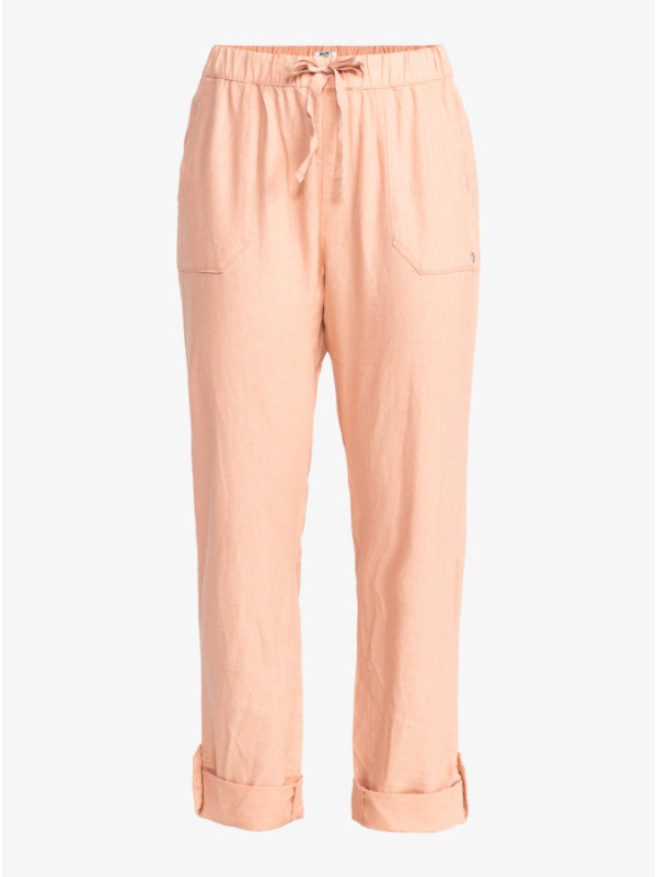 On The Seashore - Pantalón cargo de lino para Mujer