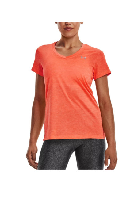 Camiseta de mujer con cuello de pico Under Armour Tech™ Twist 1258568-879