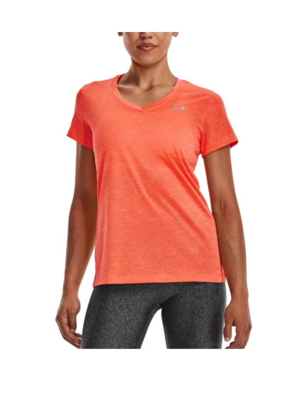 Camiseta de mujer con cuello de pico Under Armour Tech™ Twist 1258568-879