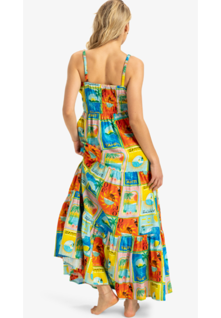 Atlas Sunshine Coastline - Vestido de Longitud Media para Mujer
