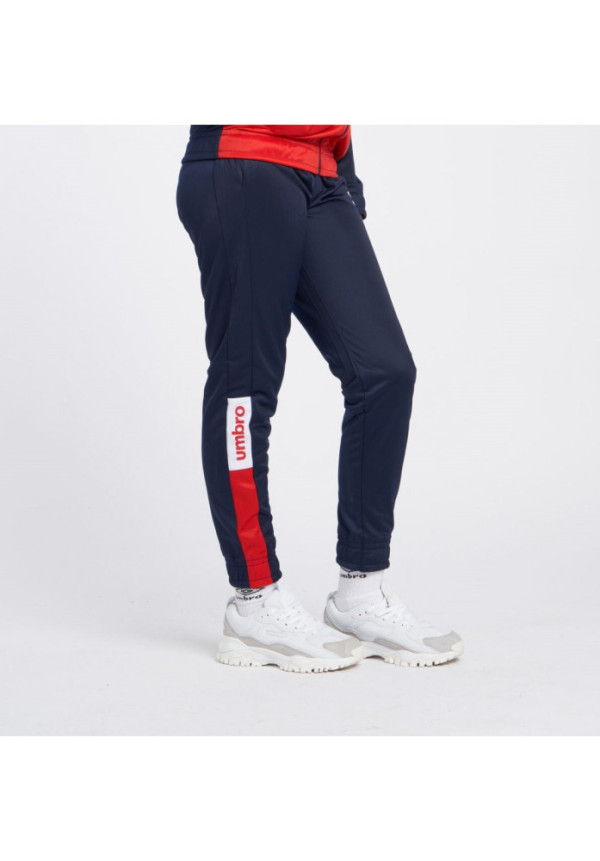 Pantalón Umbro Fw Sportswear Track Pant Dark Navy / Vermillion / Brilliant White - JNR