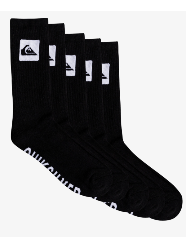 5 Crew Pack - Calcetines para Hombre Negro