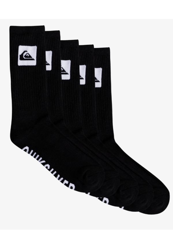 5 Crew Pack - Calcetines para Hombre Negro