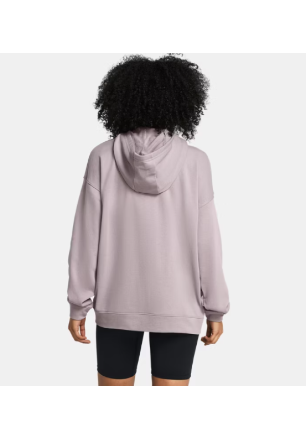 Sudadera oversize con capucha y cremallera completa UA Rival Terry para mujer 1386043-015