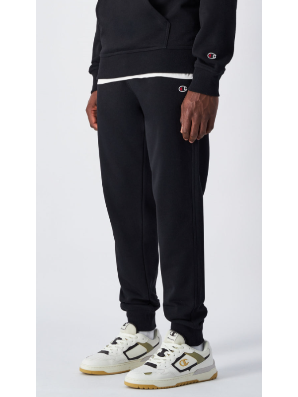 Pantalones de Chándal Jogger en Felpa Pesada Slim Fit para Hombre NegroPantalones de Chándal Jogger en Felpa Pesada Slim Fit para Hombre Negro