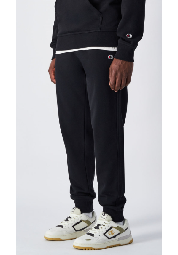 Pantalones de Chándal Jogger en Felpa Pesada Slim Fit para Hombre NegroPantalones de Chándal Jogger en Felpa Pesada Slim Fit para Hombre Negro