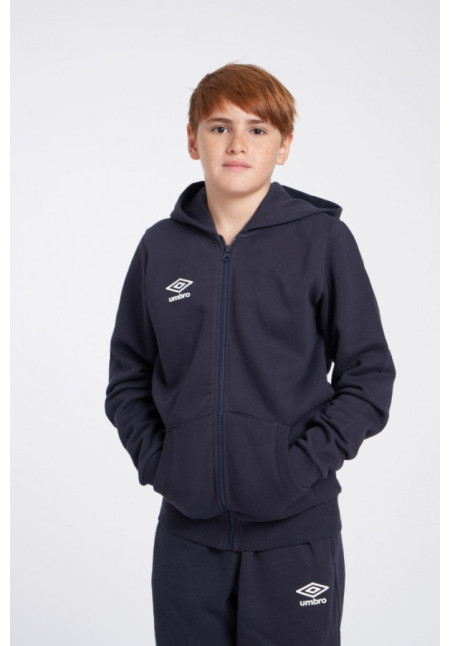 Chaqueta Umbro Wardrobe Zip Through Hoodie Small Logo Junior Dark Navy