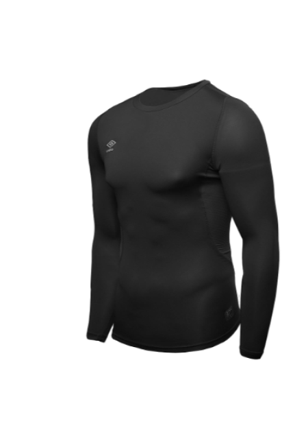 Camiseta Térmica Umbro Core LS Negra Junior