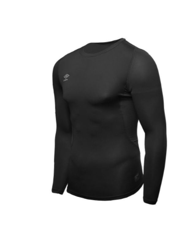 Camiseta Térmica Umbro Core LS Negra Junior