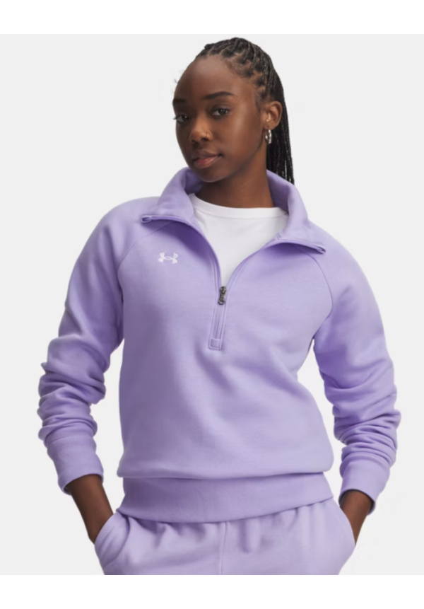 Sudadera con media cremallera UA Rival Fleece para mujer
