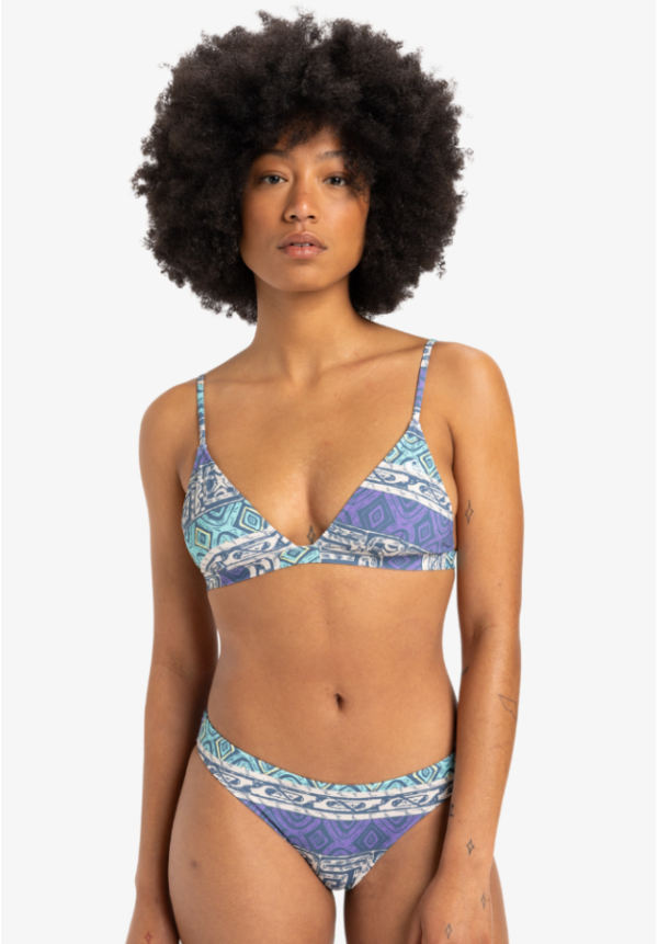 Champion Sound - Top de bikini de cobertura media para Mujer