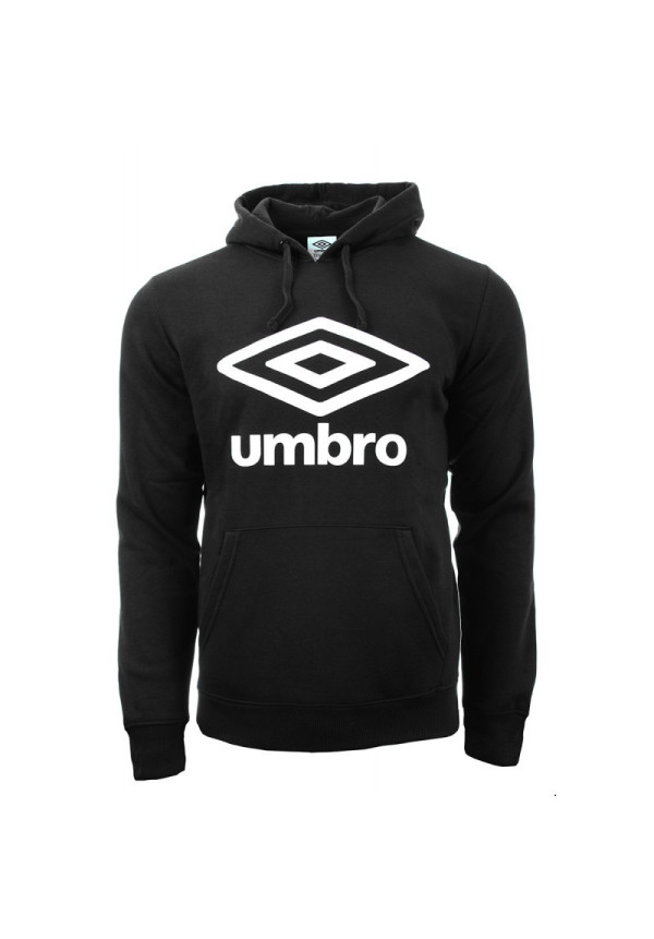 Sudadera Umbro Fleece Large Logo Oh Hoody Black/White