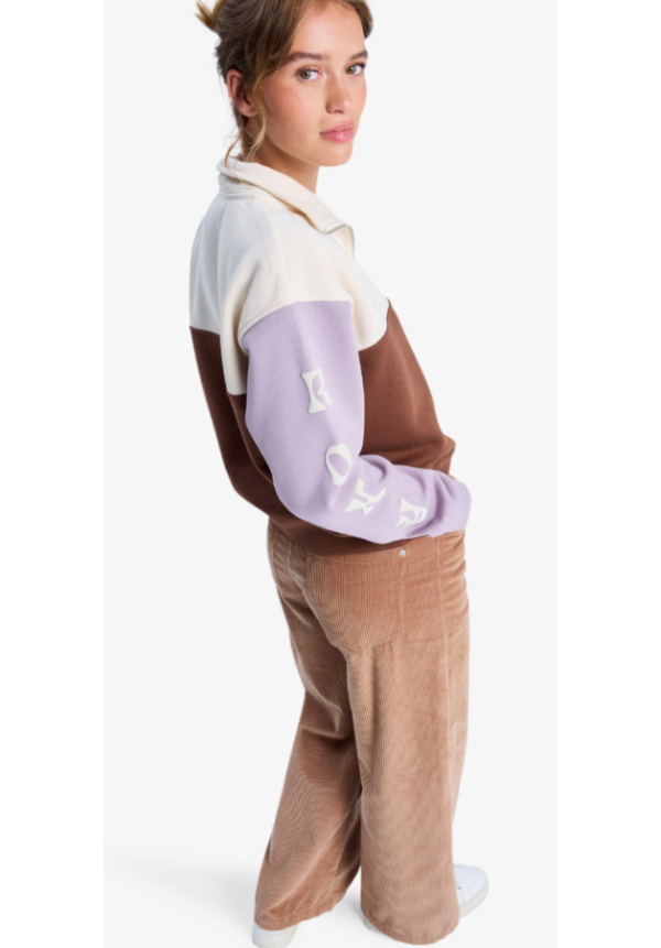 View Point Block - Sudadera con cremallera y bloques de color para mujer