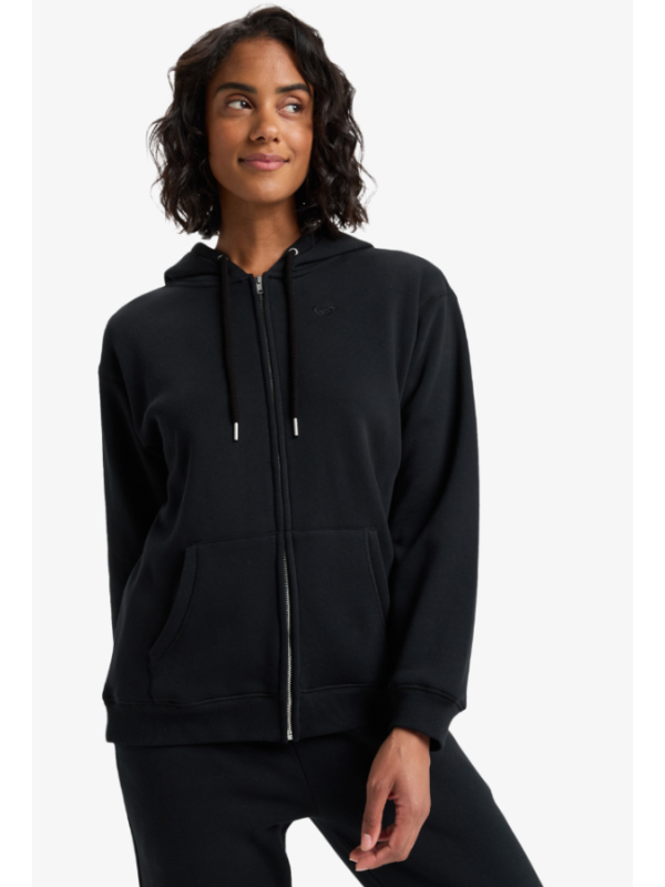 Surf Stoked Zipped Brushed - Sudadera con capucha y cremallera para mujer