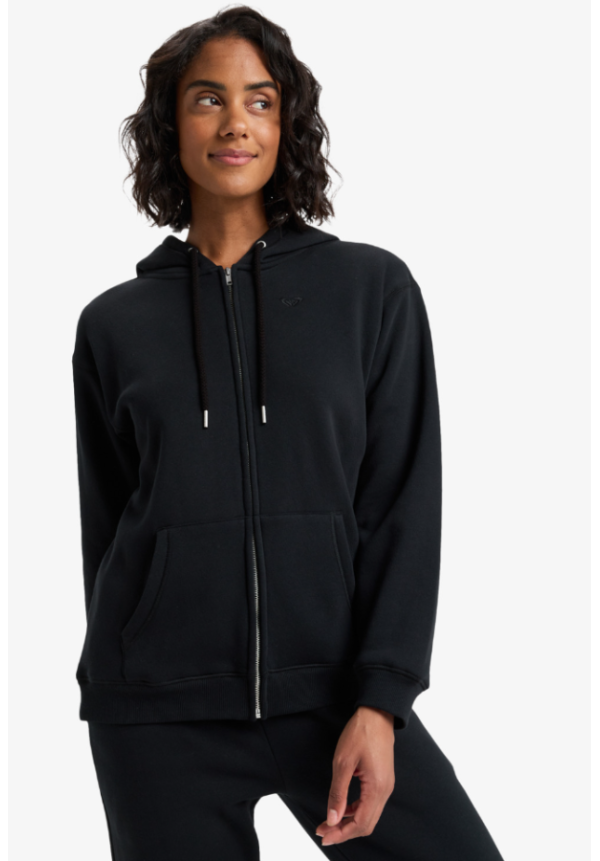 Surf Stoked Zipped Brushed - Sudadera con capucha y cremallera para mujer