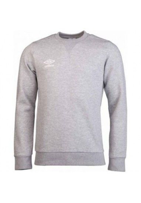 Sudadera Umbro Fleece Small Logo Sweat Grey Marl / White