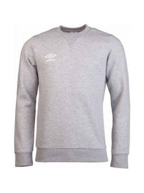 Sudadera Umbro Fleece Small Logo Sweat Grey Marl / White