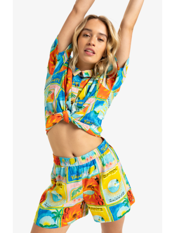 Atlas Sunburn Tones - Short con cintura elástica para Mujer