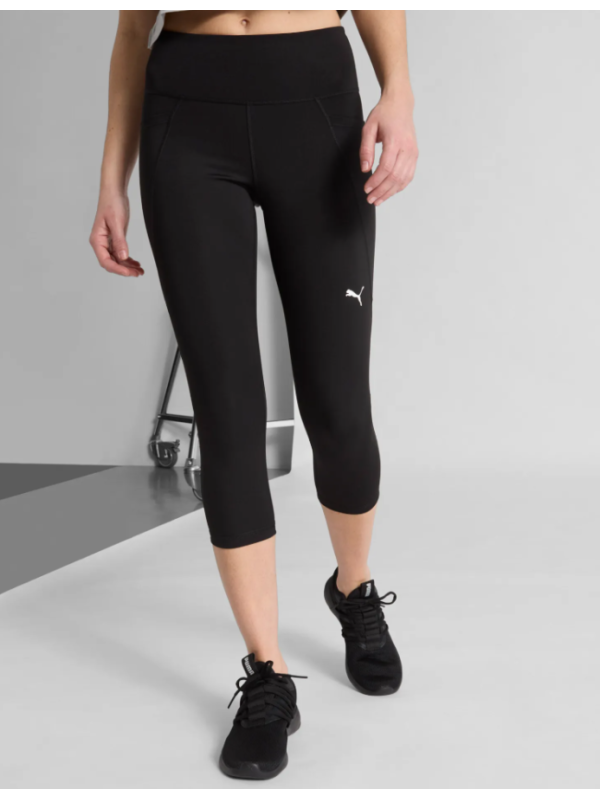 Mallas de training capri de talle alto ESSENTIALS para mujer