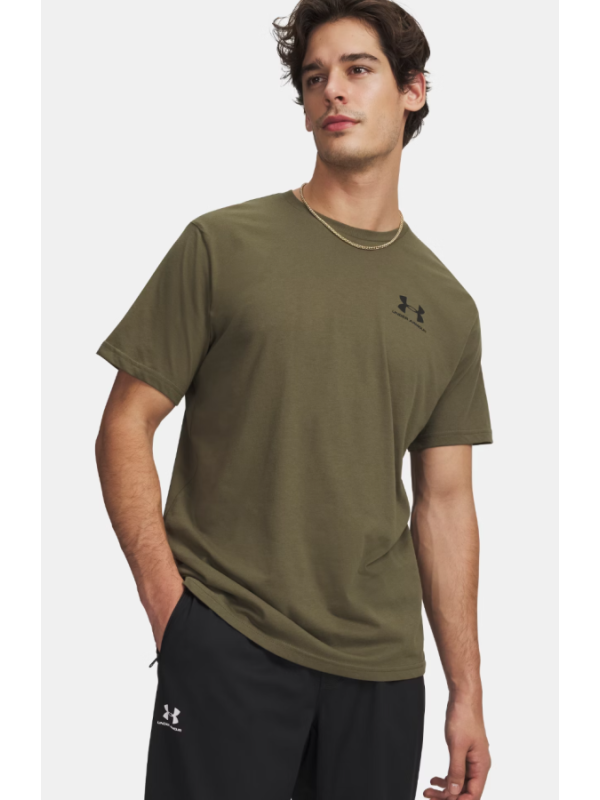 Camiseta de manga corta UA Left Chest Logo para hombre