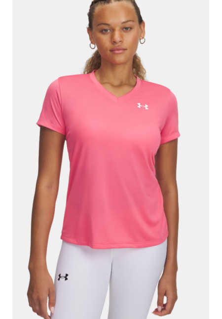 Camiseta de manga corta con cuello de pico UA Tech™ para mujer