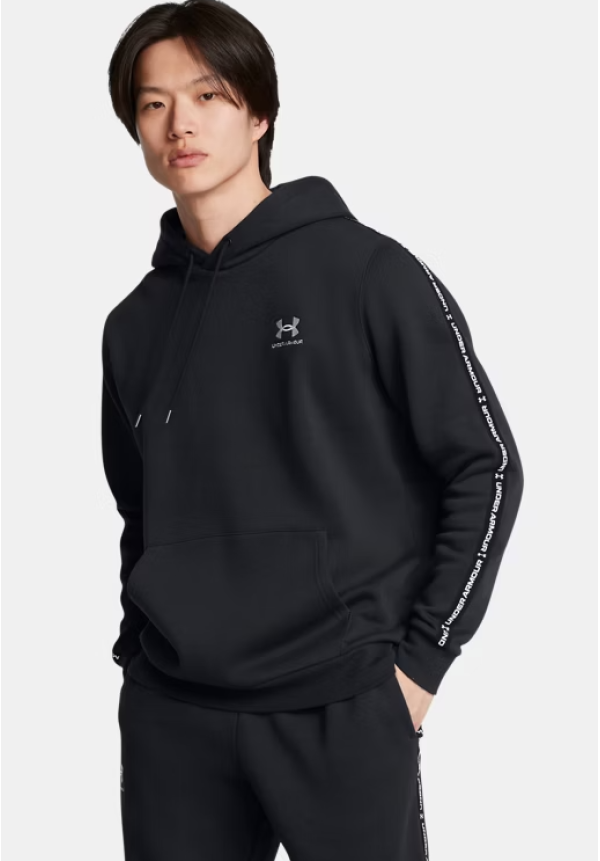 Sudadera con capucha UA Icon Fleece Taping para hombre