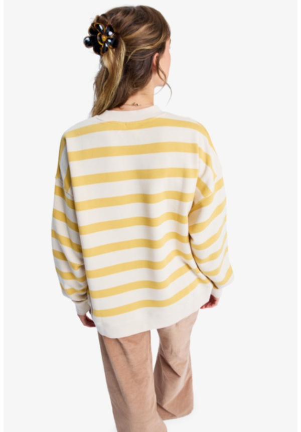 Strictly Stripes Oversized - Sudadera oversize a rayas para mujer