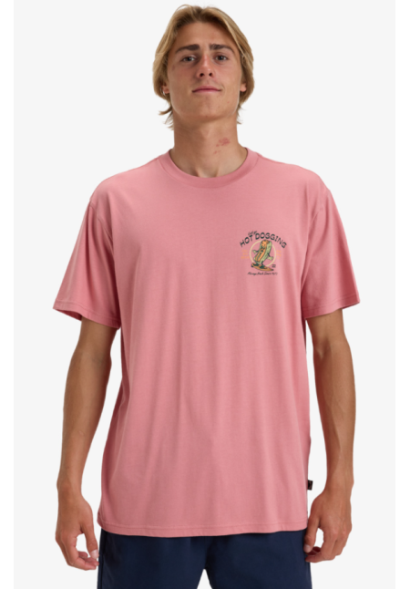 Lunch Break - Camiseta de manga corta para Hombre Dusty Pink