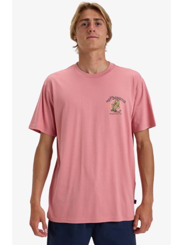 Lunch Break - Camiseta de manga corta para Hombre Dusty Pink