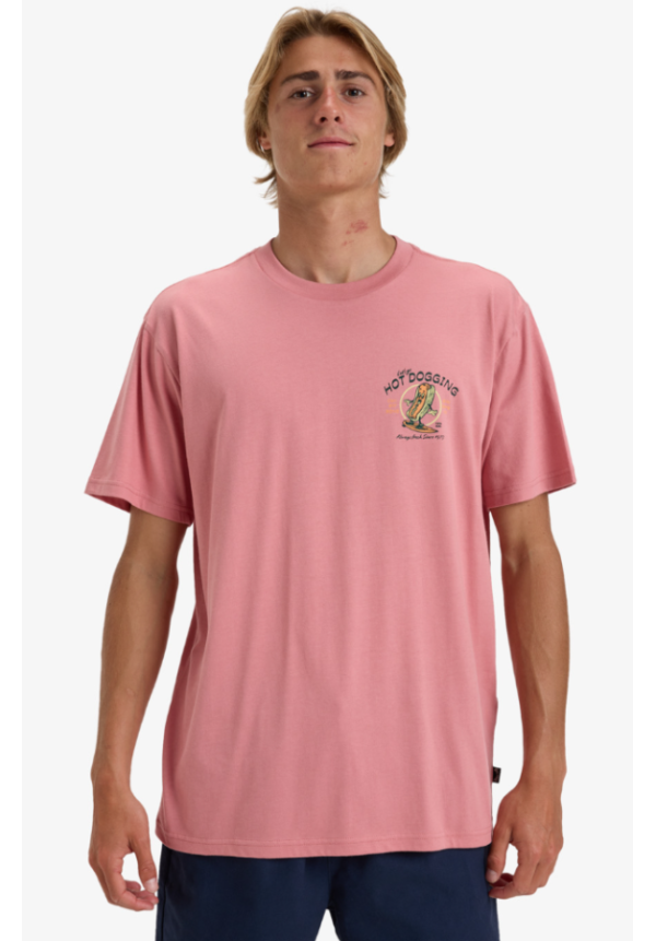 Lunch Break - Camiseta de manga corta para Hombre Dusty Pink