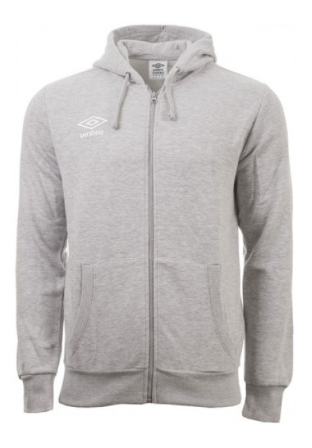 Chaqueta Umbro Fleece Zip Through Small Logo Hoodie Grey/White