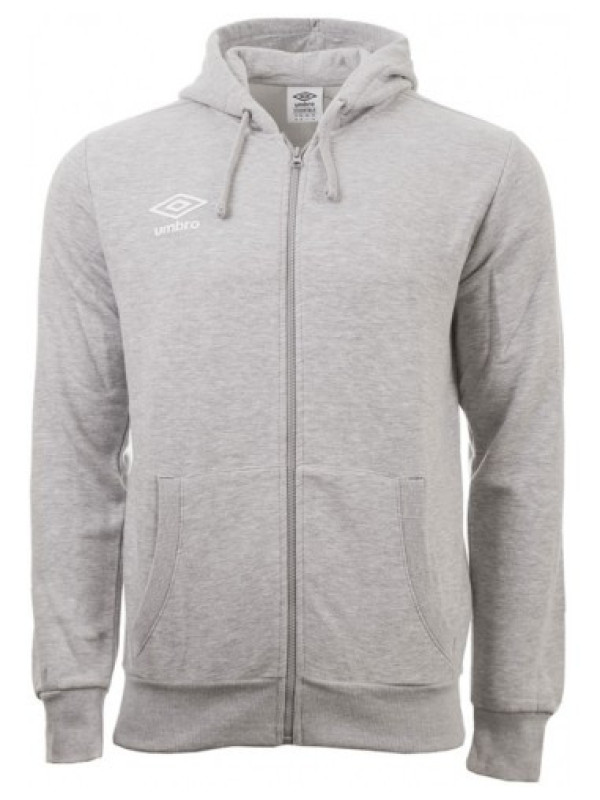 Chaqueta Umbro Fleece Zip Through Small Logo Hoodie Grey/White